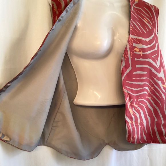 Gorgeous!  Exotic print lined vest and flair skirt… exquisitely handmade! - Picture 6 of 6